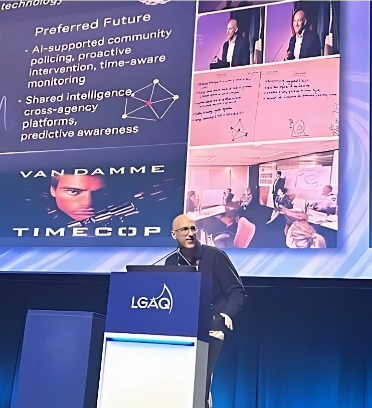 Dr Colin Russo delivering his keynote at the LGAQ 2025 Annual Conference
